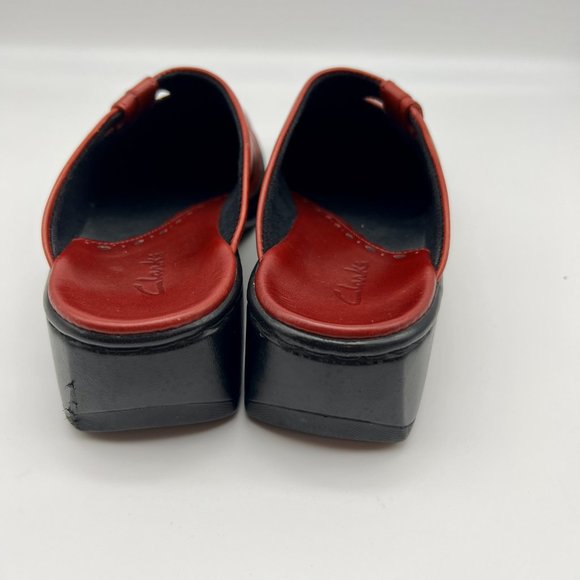 Clarks Clog Style Sz 6M Leather Upper - Picture 4 of 6